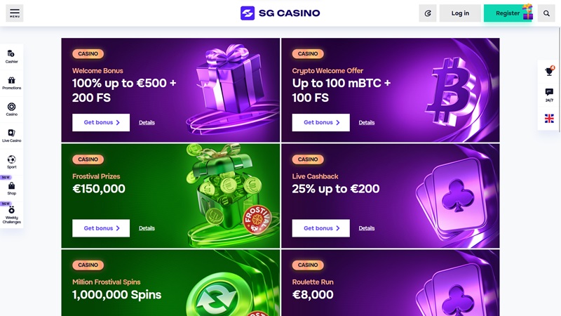 SG Casino – bónuszok